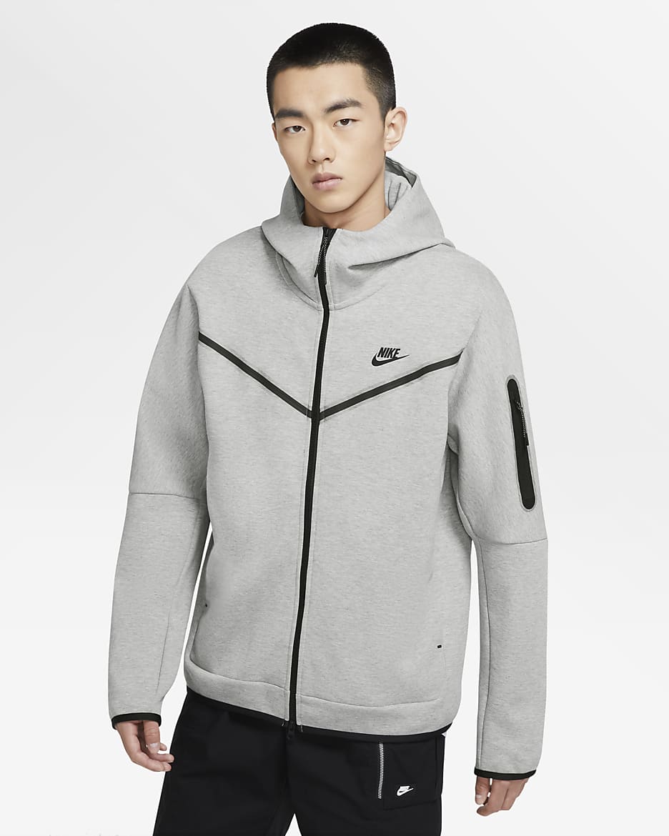 Nike deals Tech Pack Grey Zip Up Hoodie (Medium)